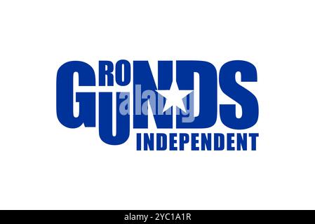 Ground  typography logo design vector business brand creative ideas editable Stock Vector