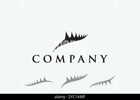 energy waves leaf nature logo design vector business brand creative ideas editable Stock Vector
