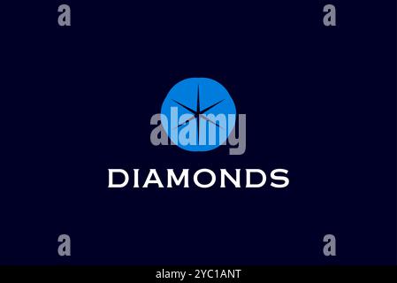 Diamonds star shine logo design vector business brand creative ideas editable Stock Vector