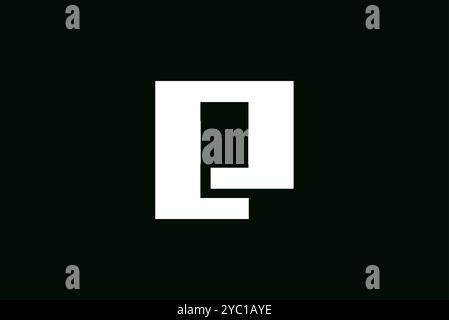 Square letter e geometric logo design vector business brand creative ideas editable Stock Vector