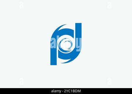 Letter PD logo design vector business brand creative ideas editable Stock Vector