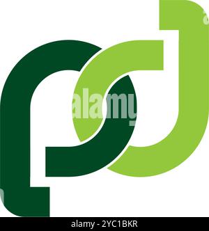 Letter pd logo design vector business brand creative ideas editable Stock Vector