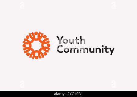 Youth communication logo design vector business brand creative ideas editable Stock Vector