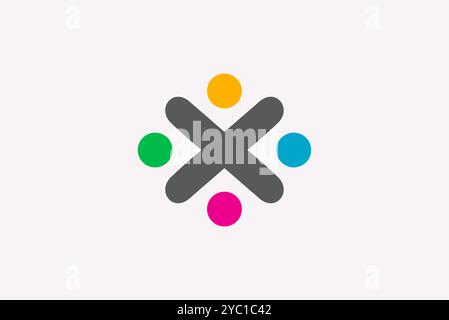 Letter x logo design vector business brand creative ideas editable Stock Vector