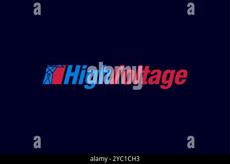 High Voltage power energy elect city logo design vector business brand creative ideas editable Stock Vector
