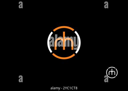 Letter HM logo design vector business brand creative ideas editable Stock Vector