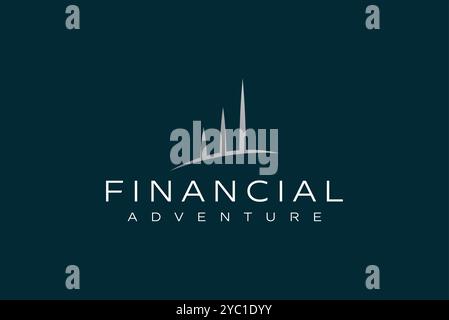 Financial accounts logo design vector business brand creative ideas editable Stock Vector
