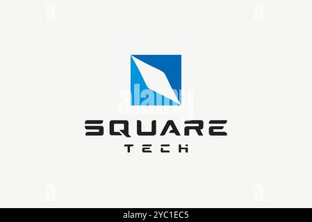 Square aero logo design vector business brand creative ideas editable Stock Vector