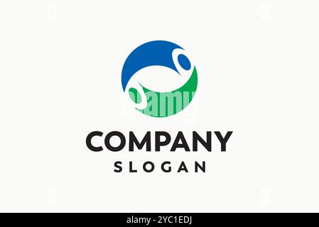 People logo design vector business brand creative ideas editable Stock Vector