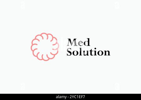 Med solution logo design vector business brand creative ideas editable Stock Vector