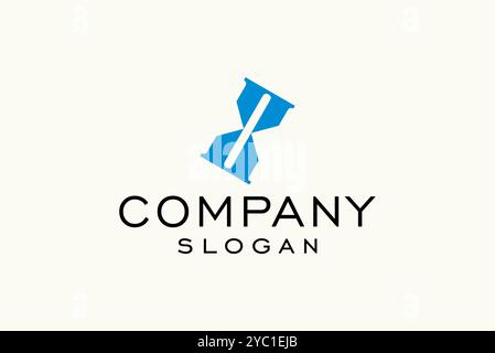 Sand glass logo design vector business brand creative ideas editable Stock Vector
