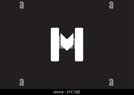 Letter HM logo design vector business brand creative ideas editable Stock Vector