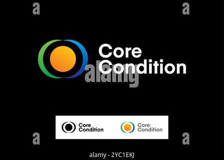 Core condition energy technology logo design vector business brand creative ideas editable Stock Vector