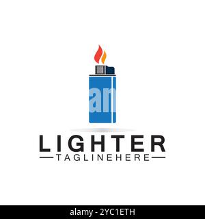 Lighter logo vector icon design template Stock Vector