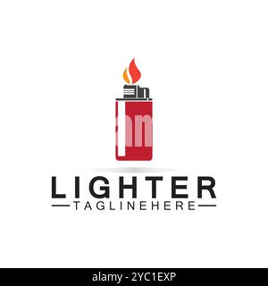 Lighter logo vector icon design template Stock Vector