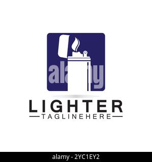Lighter logo vector icon design template Stock Vector