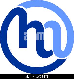 Letter HM logo design vector business brand creative ideas editable Stock Vector