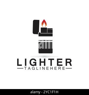 Lighter logo vector icon design template Stock Vector