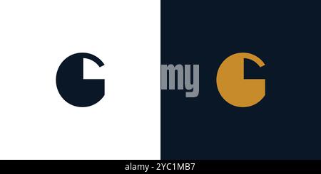Simple and unique G logo design Stock Vector