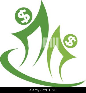Money cash icon design template Stock Vector