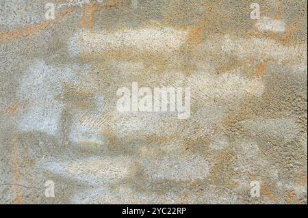 Gray concrete wall with white paint splatter. Stock Photo