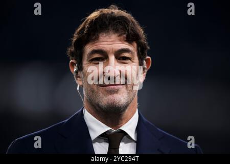 Turin, Italy. 19 October 2024. Ciro Ferrara smiles prior to the Serie A football match between Juventus FC and SS Lazio. Credit: Nicolò Campo/Alamy Live News Stock Photo