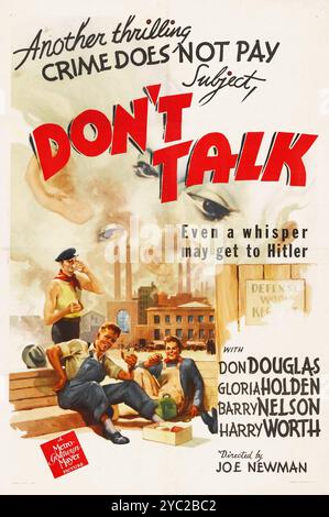 Crime Does Not Pay - 'Don't Talk' (MGM, 1942) Don Douglas, Gloria Holden, Barry Nelson, Harry Worth Stock Photo