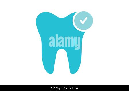 Dental icon. solid icon style. icon related to medical. health elements vector illustration Stock Vector