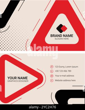 new modern business card vector style design Stock Vector