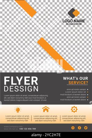 flayer vector design poster Stock Vector