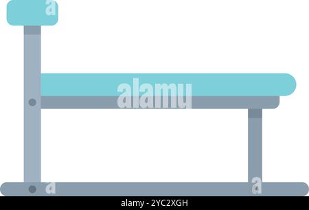 This adjustable gym bench is perfect for lifting weights and working out in the comfort of your own home Stock Vector
