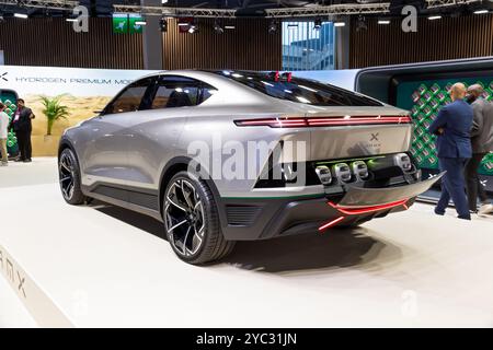 Namx HUV hydrogen fuel cell car with removable tank system at the Paris Motor Show, France - October 17, 2022. Stock Photo