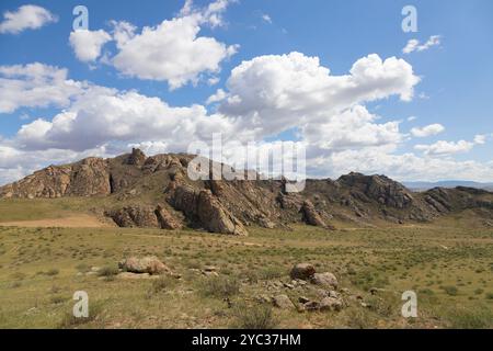 Nature of Eastern Siberia. Ubsunur basin. Republic of Tuva. Russia Stock Photo