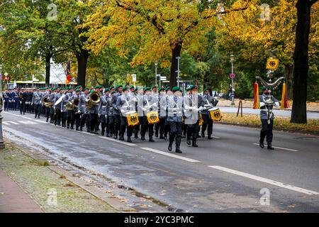 Wachbataillon - Ehrenformation der Bundeswehr auf dem Spreeweg. DEU, Deutschland, Berlin, 21.10.2024 *** Guard Battalion Honor Formation of the German Armed Forces on the Spreeweg DEU, Germany, Berlin, 21 10 2024 Stock Photo