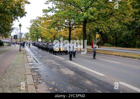 Wachbataillon - Ehrenformation der Bundeswehr auf dem Spreeweg. DEU, Deutschland, Berlin, 21.10.2024 *** Guard Battalion Honor Formation of the German Armed Forces on the Spreeweg DEU, Germany, Berlin, 21 10 2024 Stock Photo