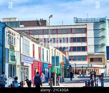 Deansgate shops,Blackpool,UK Stock Photo