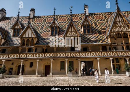 Hospices de Beaune, Beaune, Burgundy, France, Europe Stock Photo