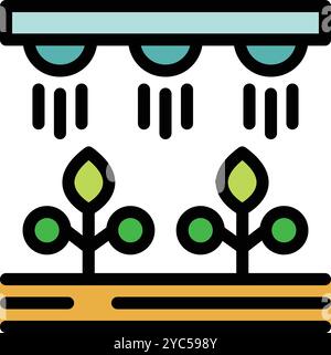 plant watering sensor icon color illustration Stock Vector Image & Art ...