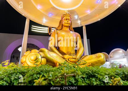 hindu god lord hanumana isolated statue with bright background Stock Photo