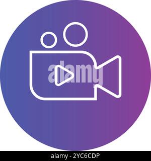 Video camera icon Stock Vector