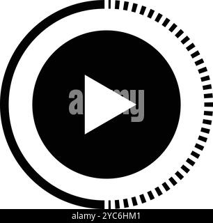Video thumbnail icon Stock Vector