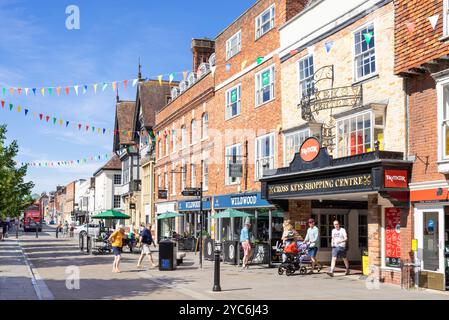 Salisbury city centre Cross Keys shopping centre on Queen street in Salisbury UK Salisbury Wiltshire England UK GB Europe Stock Photo