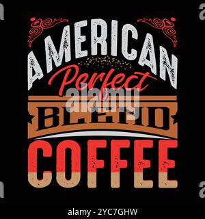 Coffee T-shirt Design Minimalist Trendy And Typography Vector Graphic Coffee Themed Illustration Stock Vector