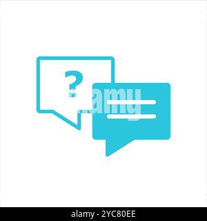 Advice icon. Isolated on white background. From blue icon set. Stock Vector