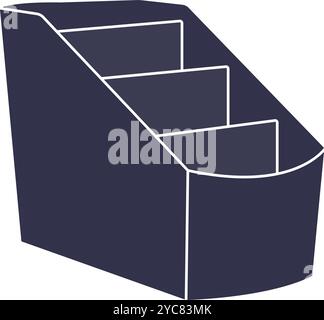 desk stationery holder icon vector illustration design Stock Vector