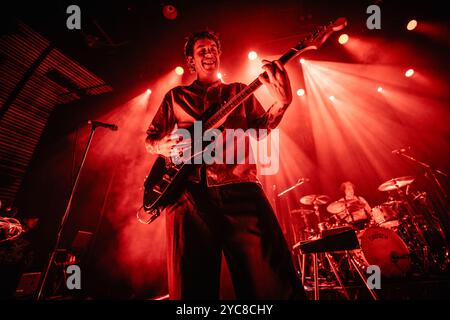 Copenhagen, Denmark. 21st, October 2024. The English punk rock band Frank Carter and The Rattlesnakes perform a live concert at Amager Bio in Copenhagen. Stock Photo