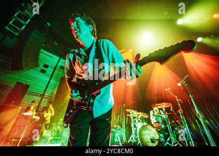 Copenhagen, Denmark. 21st, October 2024. The English punk rock band Frank Carter and The Rattlesnakes perform a live concert at Amager Bio in Copenhagen. Stock Photo