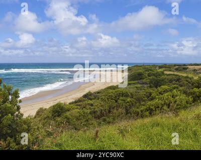 Beach in the Marengo Reefs Marine Sanctuary, Marengo, Victoria, Australia, Oceania Stock Photo