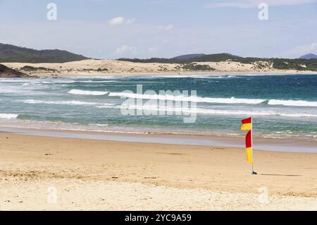 One Mile Beach is a lovely sandy patrolled beach, Port Stephens, NSW, Australia, Oceania Stock Photo