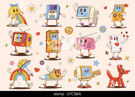 Computer Game Cartoon Characters Computer game cartoon characters set. Giant, Viking warrior with shield ...